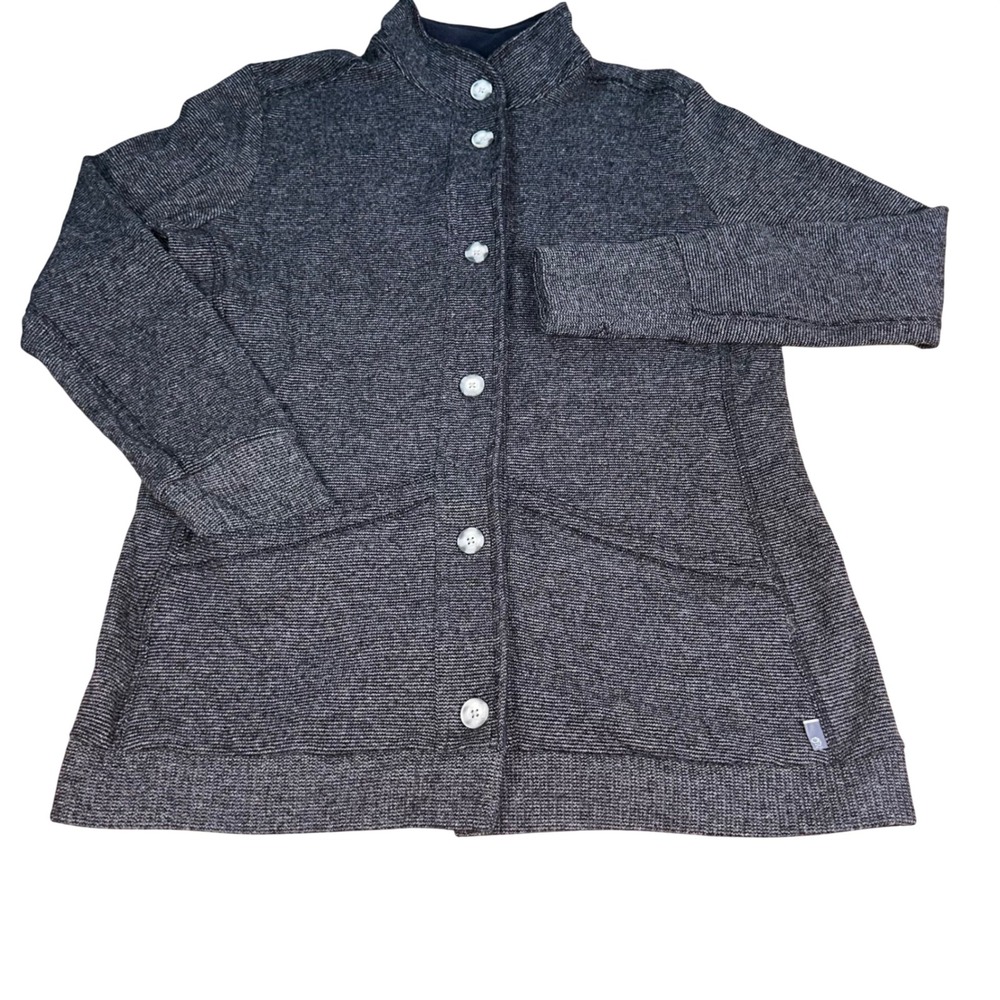 Mountain Hardwear Sarafin Gray Wool Blend Button Front Cardigan Sweater Men's XL